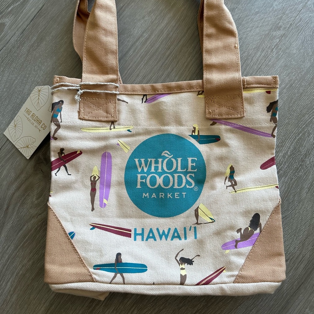 Whole Foods Hawaii x Tag Aloha Mini Tote Surfer Girl Bag